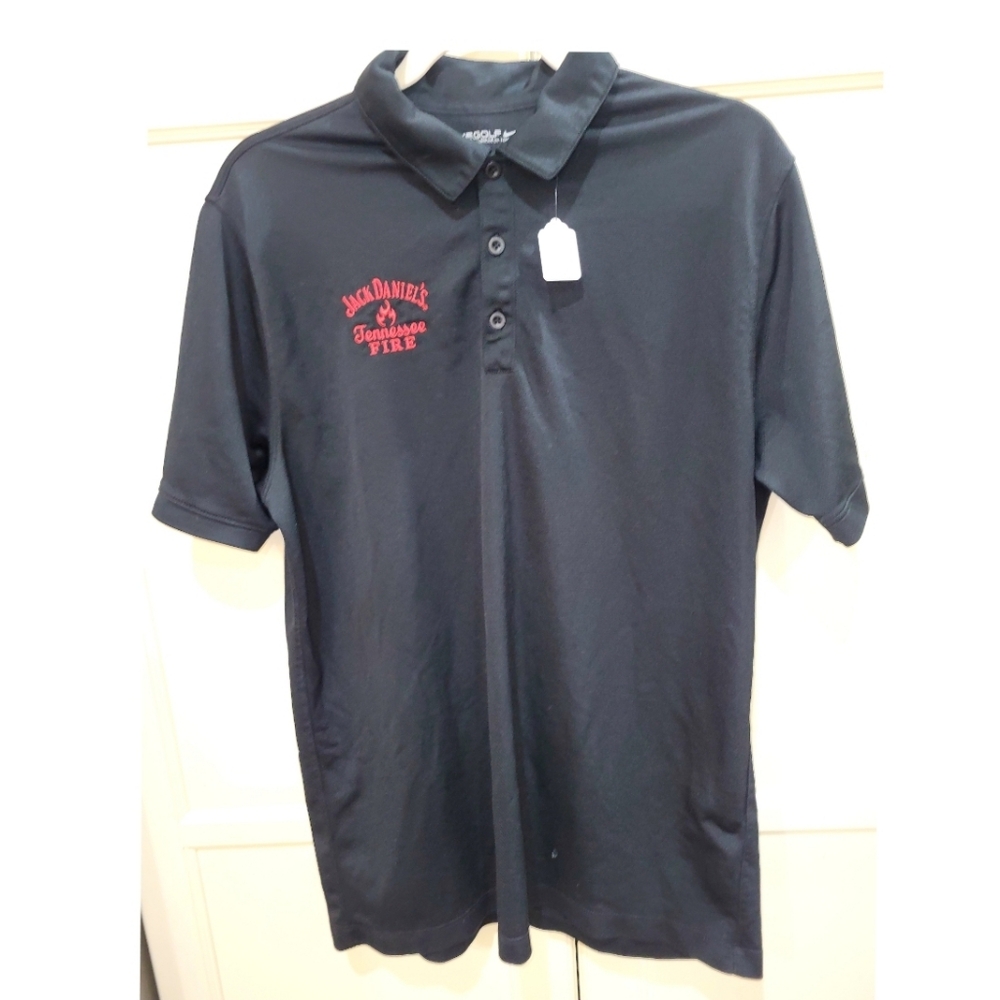 Jack Daniels Black Polo with Red Logo